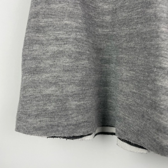 Juicy Couture Gray A-Line Retro Soft Knit Gray Jersey Skater Raw Hem Skirt - Picture 3 of 7